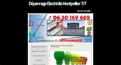 Desktop Screenshot of depannage-electricite.net