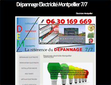 Tablet Screenshot of depannage-electricite.net